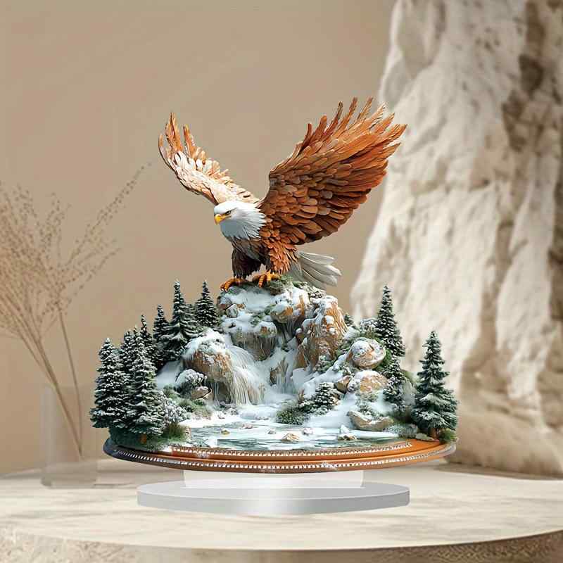 置物 インテリア オブジェ 雑貨 鷹 ワシ アクリル製 おしゃれ スタイリッシュ モダン かっこいい 卓上 ..