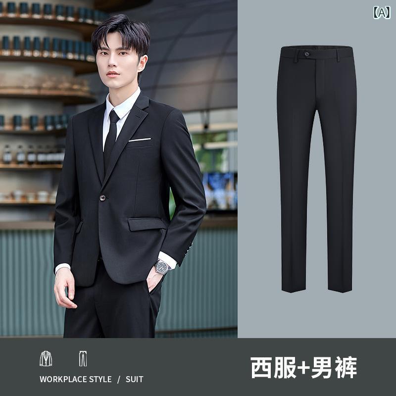 スーツ セットアップ 男女兼用 形態安定 防シワ加工 通勤 オフィス ビジネス フォーマル 制服 作業着 オールシーズン ポリエステル ジャケット ボトムス