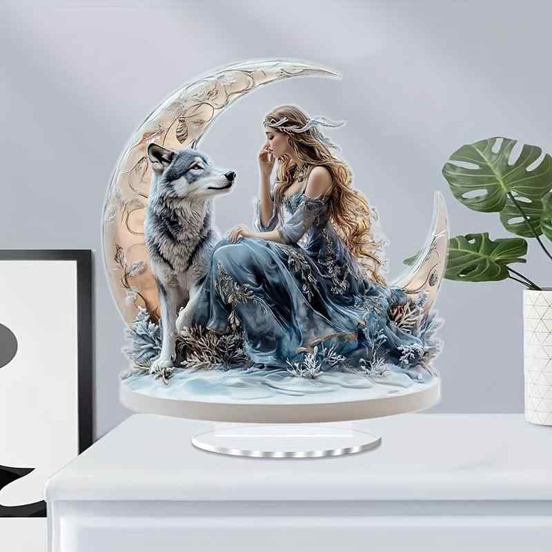 アクリルスタンド 女神像 卓上置物 アメリカンカントリー調 プリント ギフト プレゼント バレンタインデー 母の日 父の日 イースター 誕生日 クリスマス ハロウィン 記念日 卒業 友人 家族 カップル 贈り物 インテリア 飾り