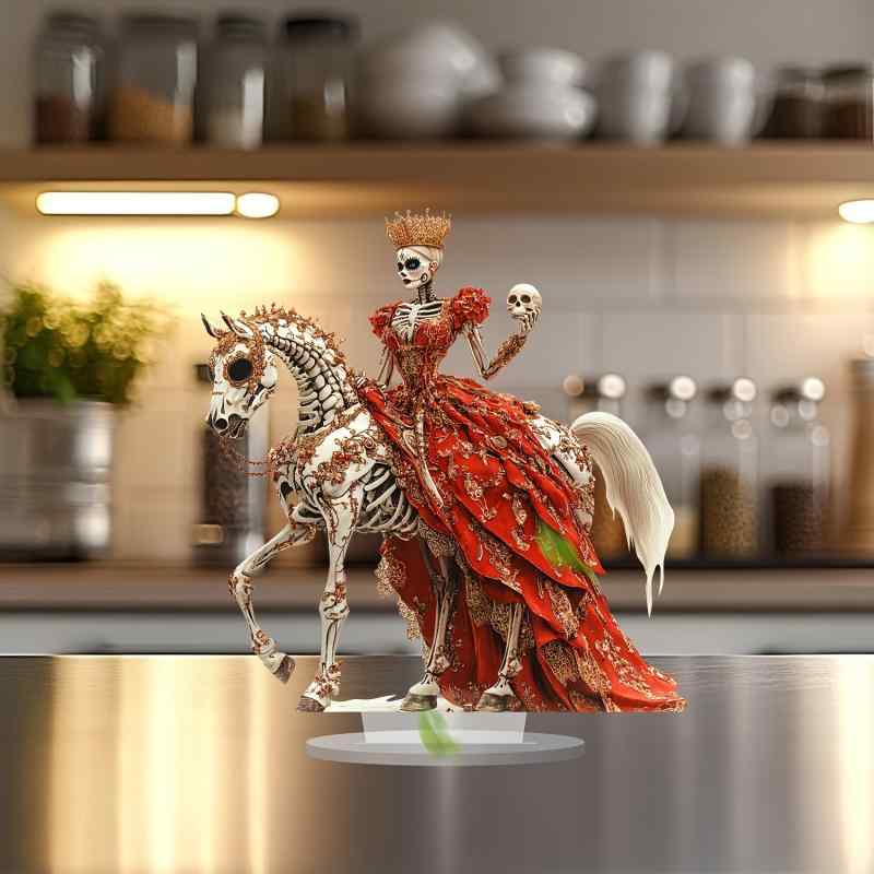 置物 馬に乗った花嫁 アクリル 平面デザイン リビング デスクトップ ギフト プレゼント 贈り物 アメリ..