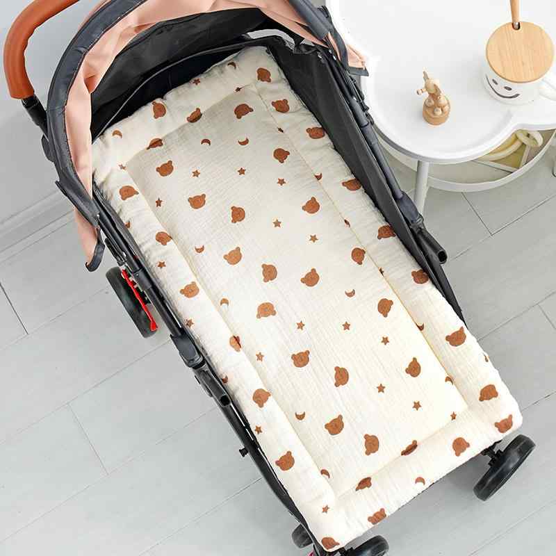 ベビーカー ベビー コットン 綿 厚手 シート クッション マット 保温 防寒 オールシーズン 秋冬 丸洗い..