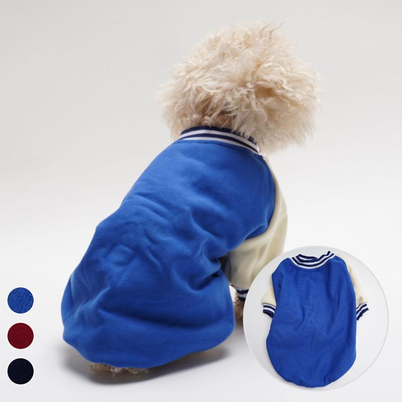 犬服 中小型犬用 快適 通気性 あったか 防寒 バイカラー ボタン付き フリース トレーナー おしゃれ か..