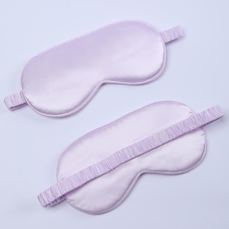 アイマスク 遮光 接触冷感 サテン生地 伸縮性 睡眠 快眠 昼寝 仮眠 目元ケア 無地 シンプル 携帯用 旅..