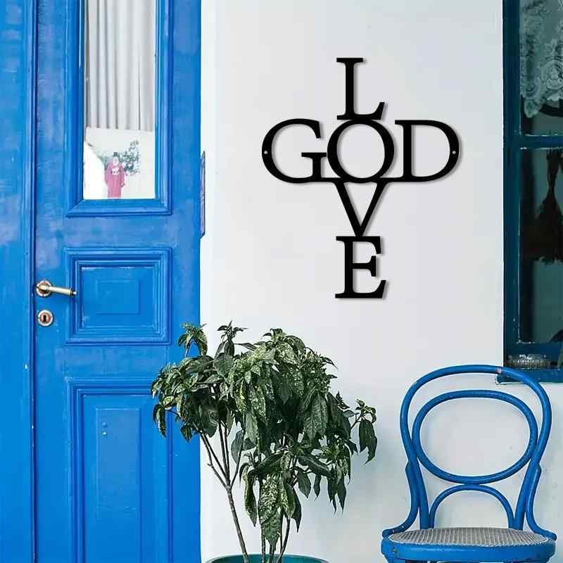 ウォールデコレーション アイアン製 LOVE 文字 アメリカン スタイル モダン おしゃれ リビング ソファ背景 玄関 壁面装飾 インテリア 雑貨 カラフル アート オブジェ(x2)