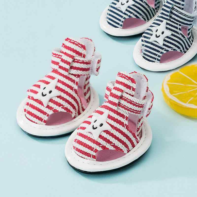 ペットシューズ 滑り止め 通気性 柔らかい底 合成皮革 春夏 かわいい 犬用 小型犬 中型犬 トイプードル ポメラニアン ビションフリーゼ サンダル