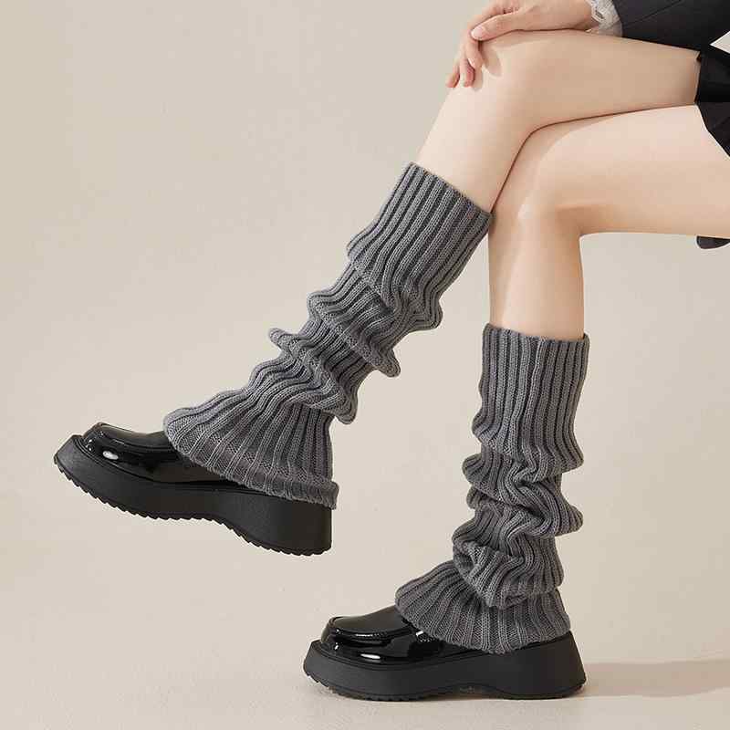 レッグウォーマー レディース 秋冬 ロング丈 ルーズソックス Y2K ギャル サブカルチャー スタイルアッ..