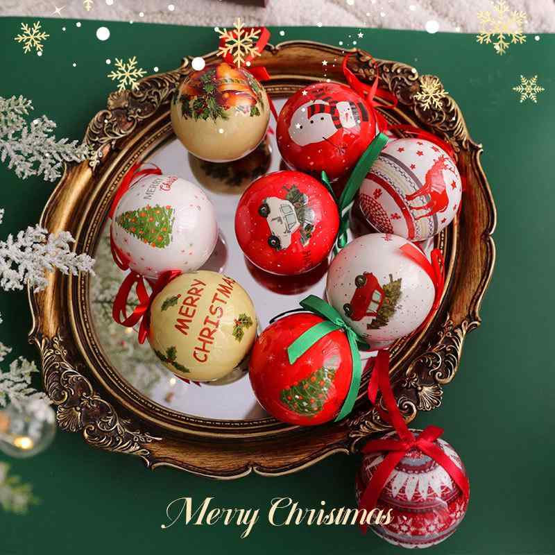 クリスマスオーナメント クリスマスツリー飾り ボール DIY ステッカー 手作り 吊り下げ パーティー イベント 装飾 デコレーション おしゃれ かわいい グッズ セット