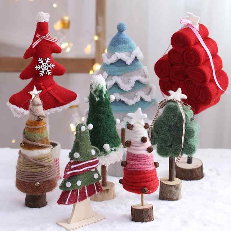 クリスマス 飾り ミニツリー オブジェ DIY 手作り イベント シーン演出 吊り下げ オーナメント モダン シンプル かわいい デコレーションアイテム 店舗装飾 パーティー