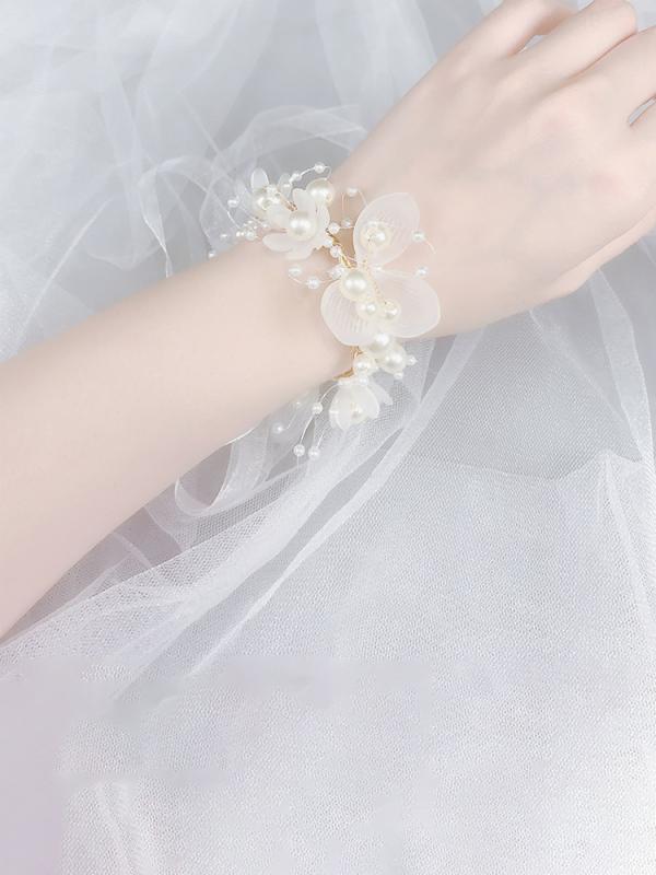 リストブーケ レディース キッズ 花嫁 ブライズメイド 結婚式 ウェディング 発表会 演奏会 韓国風 森ガ..