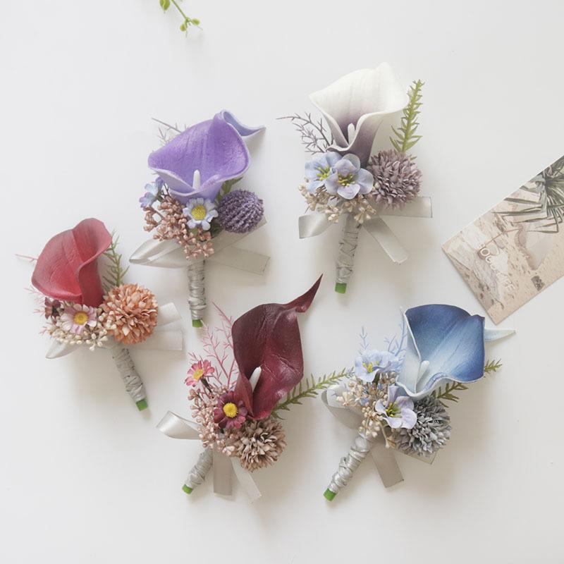 コサージュ 結婚式 ウェディング 造花 新郎 新婦 ゲスト 介添人 枯れない ブローチ リストコサージュ ..