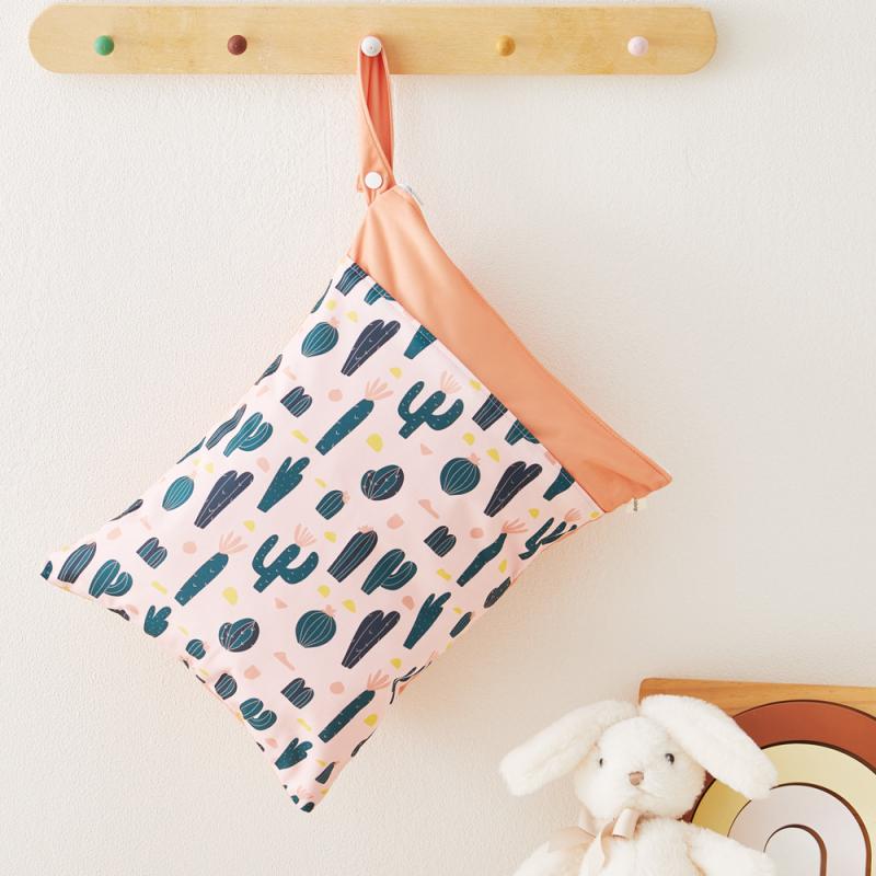 収納バッグ ベビー ベビーカー 吊り下げ おむつポーチ 防水 ウェットバッグ 乾湿分離 多機能 小物入れ ..