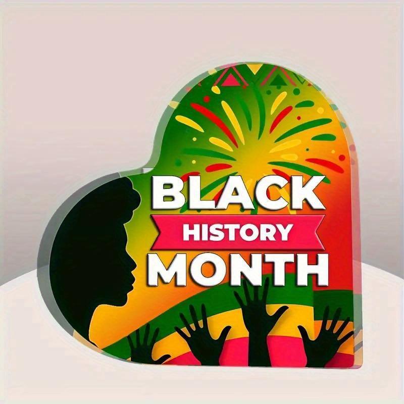 置物 アクリル製 透明 立体 ハート モダン シンプル ジューンティーンス 黒人歴史月間 デスク インテリア オブジェ 記念日 祝日 プレゼント 装飾品(x2)