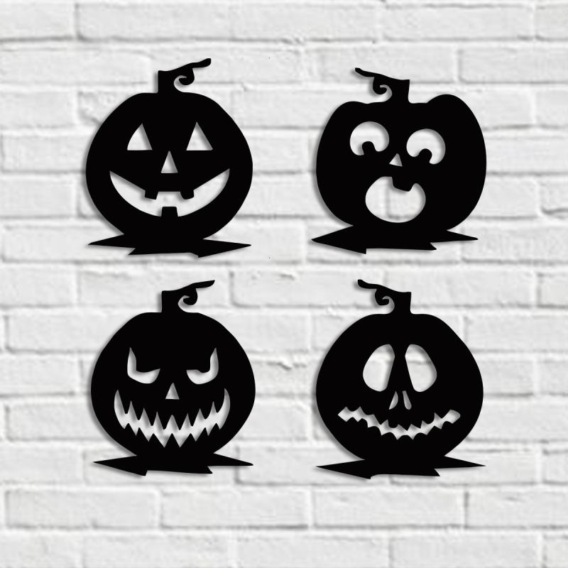 壁飾り ハロウィン カボチャ パンプキン ウォールデコ ブラック アイアン 金属製 おしゃれ モダン インテリア オブジェ リビング 寝室 玄関 廊下 ダイニング 書斎 店舗 装飾