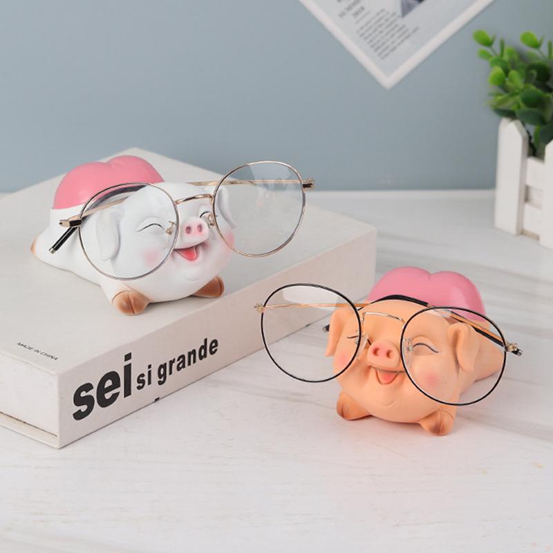 メガネスタンド かわいい 豚のお尻 デザイン 卓上 眼鏡置き ホルダー リビング 玄関 デスク飾り インテ..