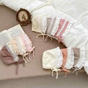 帽子 ベビー 女の子 防風 保温 通気性 春夏 韓国風 かわいい お姫様 プリンセス 花柄 フリル リボン あご紐付き 日よけ UVカット 耳保護 キャップ ハ...