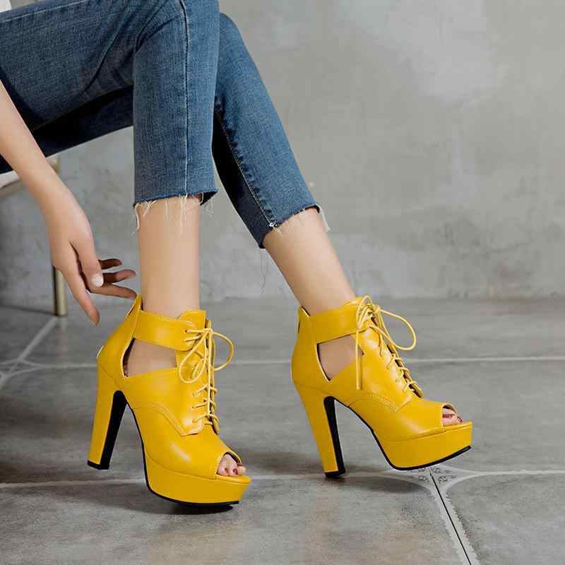 サンダル レディース オープントゥ ハイヒール バックジップ 大きいサイズ 幅広いサイズ展開 PUレザー ..