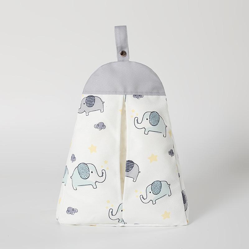 収納バッグ ベビー ベッドサイド 吊り下げ収納 多機能 撥水 おむつストッカー ウォールポケット かわい..