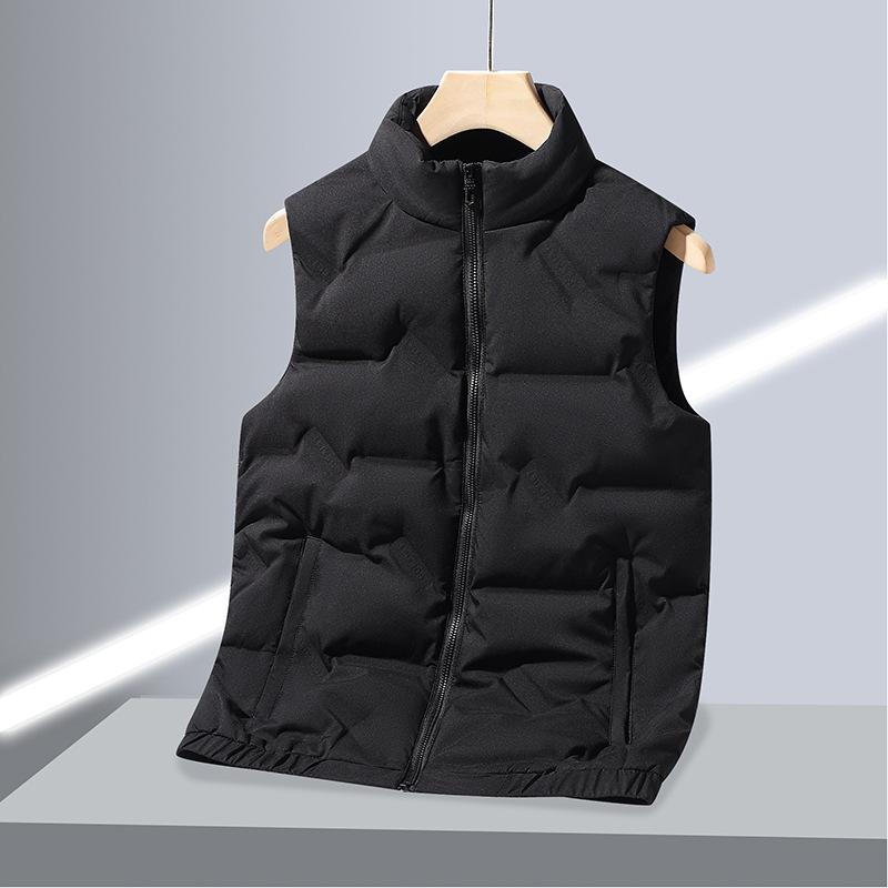 ダウンジャケット ダウンベスト メンズ レディース 男女兼用 軽量 薄手 ホワイトダックダウン スタンドカラー 秋冬 カジュアル トレンド ゆったり ルーズフィット 防寒 旅行 アウトドア 普段使い アウター