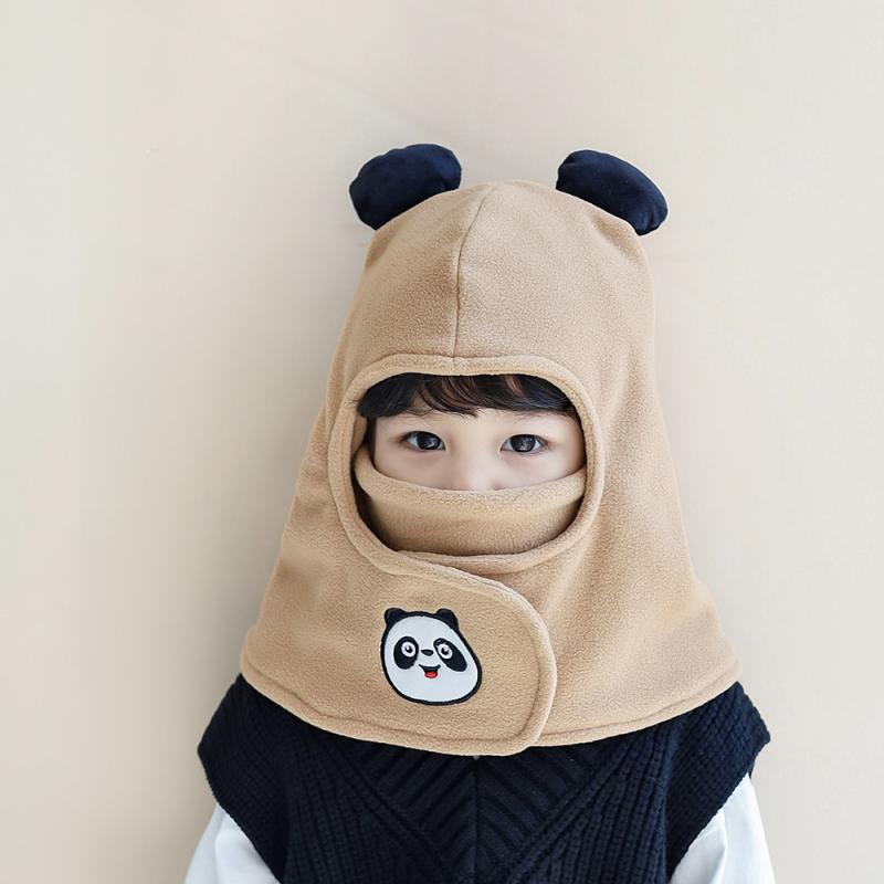 帽子 キッズ ベビー 男の子 女の子 男女兼用 秋冬 防寒 保温 防風 ボア もこもこ ネックウォーマー一体..