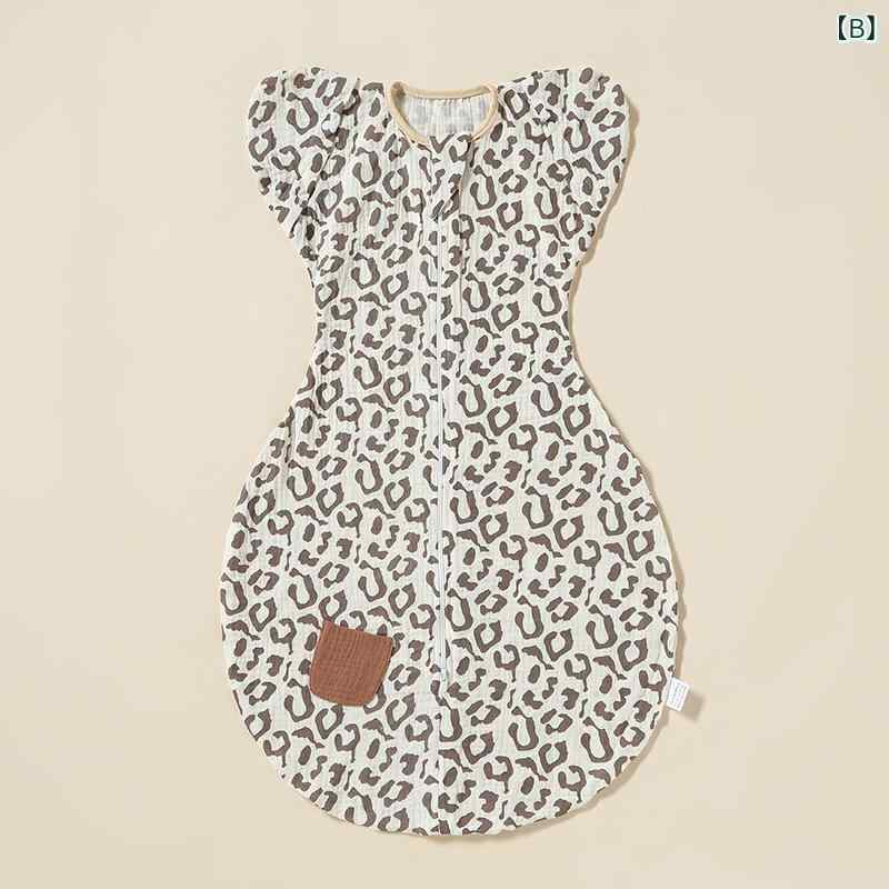 ベビー 新生児 おくるみ スリーパー 綿100% ガーゼ 春夏用 薄手 モロー反射防止 ぐずり対策 安眠 寝かしつけ 出産準備 ベビー服 コットン 3