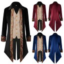 コート ジャケット メンズ フロックコート ヴィクトリア朝 ゴシック スチームパンク 中世 テールコート 制服 舞台衣装 ステージ衣装 コスプレ コスチューム ...