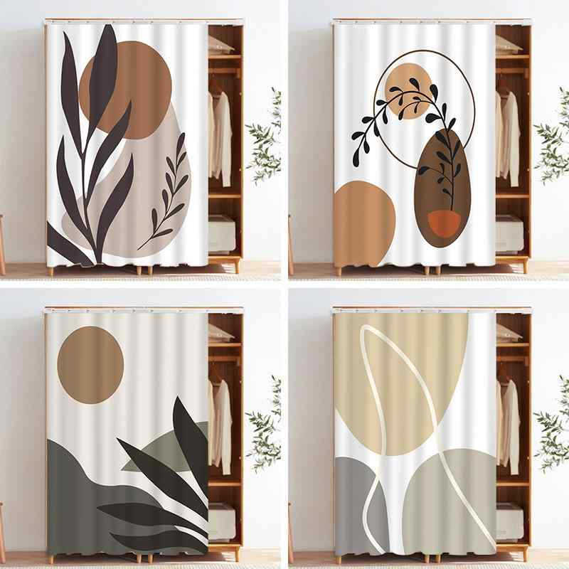 間仕切りカーテン 穴あけ不要 スライドレール式 目隠し 防塵 クローゼット ウォークインクローゼット 本棚 食器棚 収納棚 ドアカーテン リビング 寝室 脱衣所 北欧風 花柄(x2)