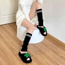 レッグウォーマー レディース 秋冬 保温 綿素材 ミドル丈 ふくらはぎ丈 暖かい 冷え対策 2本ライン シンプル くしゅくしゅ リブ編み ファッション小物(x3...