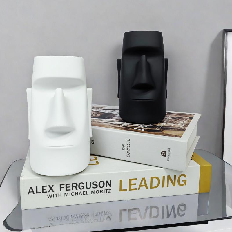 ペン立て デスク収納 スマホスタンド 眼鏡置き マグネット式 モアイ像 ダビデ像 クジラ サボテン おし..