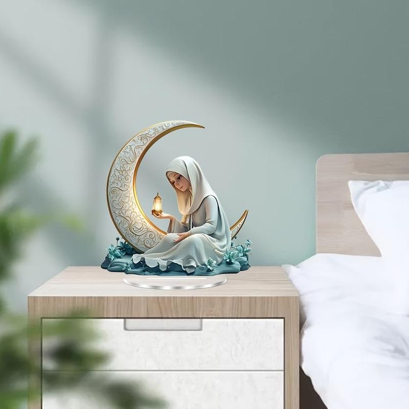 置物 きらきら輝く クリスタル サンキャッチャー アクリル 修道女 モチーフ 卓上 オフィス リビング ガーデン デスク インテリア オブジェ アメリカンカントリー 飾り