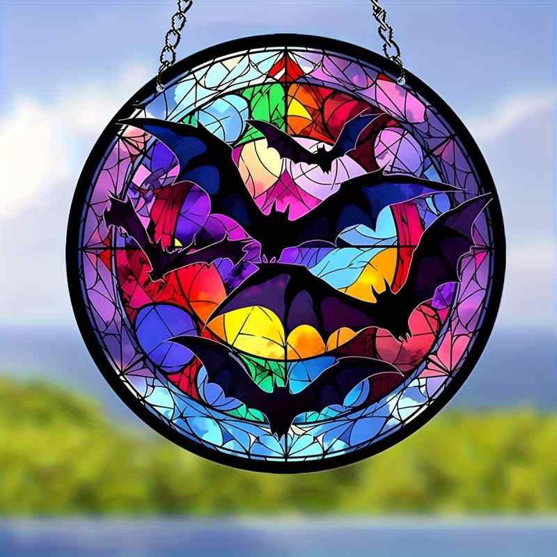 ウォールデコレーション ハロウィン コウモリ アクリル製 約15cmサイズ 屋外用 庭 玄関 ポーチ テラス ベランダ 家庭用 ホームパーティー リゾート ビーチ イベント 飾り