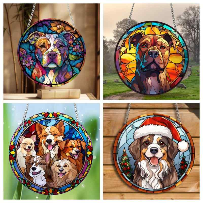 ウォールデコ ブルドッグ 守り犬 アクリル製 軽量 おしゃれ レトロ インテリア 壁掛け 玄関 リビング ..