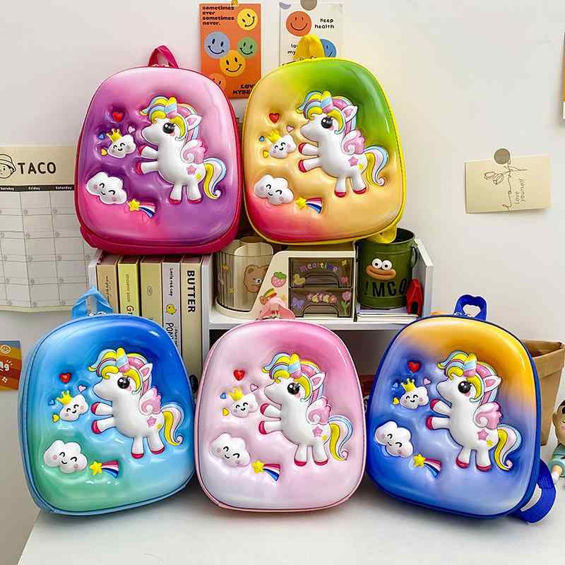 リュック キッズ 男女兼用 幼稚園 小学生 大容量 ハードシェル 肩に優しい キャラクター 3D立体 防犯 ..