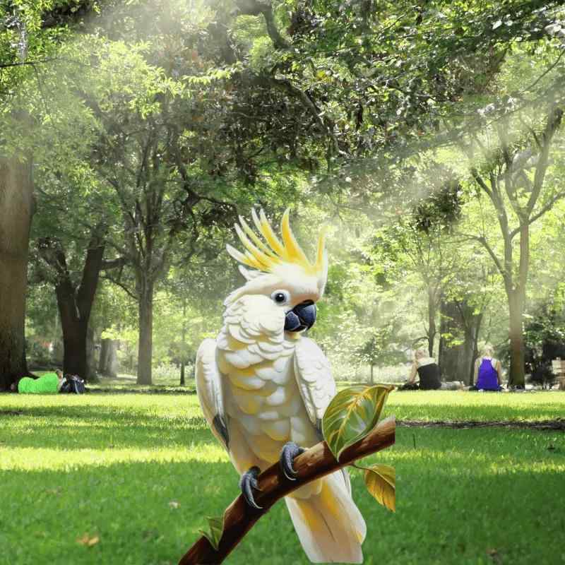 ガーデンピック 白い オウム 魔法の妖精 ギタリスト アクリル製 おしゃれな 庭 飾り インスタ映え ガー..