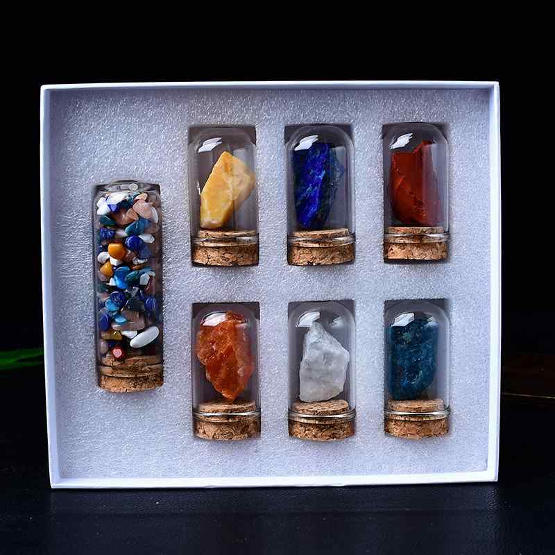 知育玩具 キッズ 天然水晶 原石 鉱物標本 学習セット 科学教育 観察 理科教材 カラーストーン 宝石 コ..