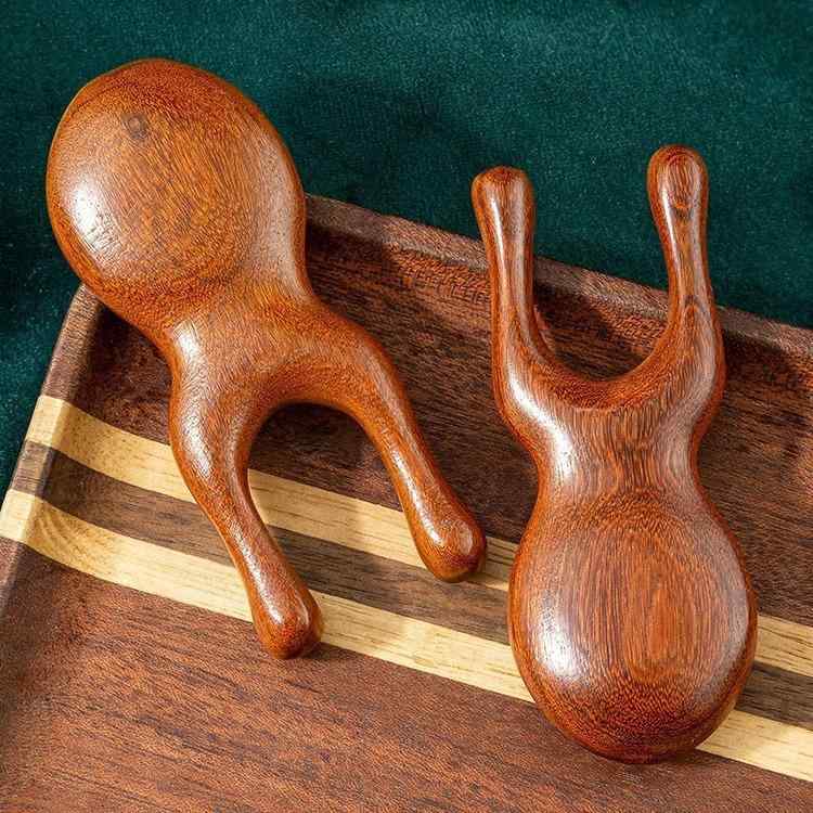 マッサージ器 白檀木 カエル型 家庭用 頭部 顔 目元 鼻筋 経絡 かっさ 美容ローラー 美顔器 マッサージ..