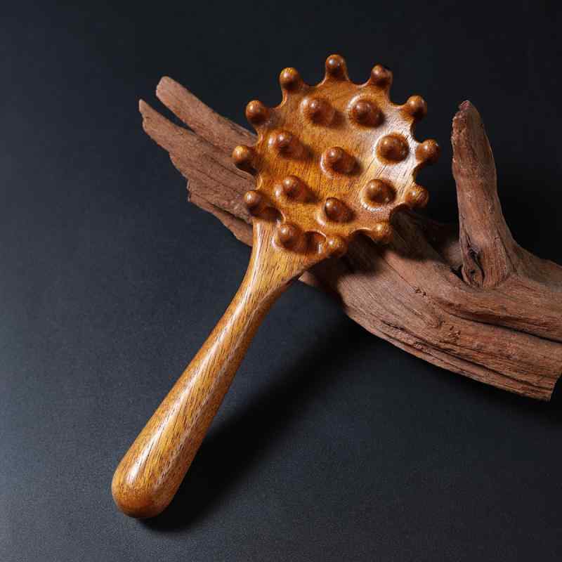 マッサージコーム 檀木 サンダルウッド 無垢材一体型 貝殻型 熊手型 頭皮ケア ヘッドセラピー 経絡刺激 首 肩ケア リフレッシュ 血行促進 ラッキーアイテム