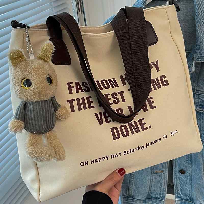 バッグ レディース 大容量 多収納 キャンバス生地 ファスナー付き トート ショルダーバッグ ハンドバッ..