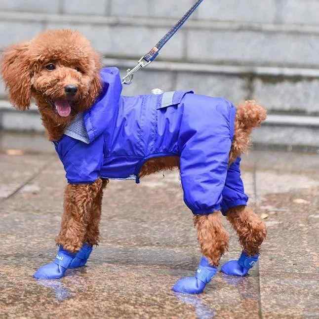 犬用シューズ 滑り止め 防水 保温 耐久性 マジックテープ レインブーツ カジュアル おしゃれ かわいい 小型犬 中型犬 大型犬