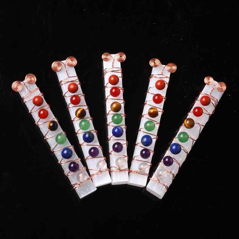 ペンダント レディース ネックレス 天然石 ホワイトクリスタル モロッコ産 変色しにくい 銅線 手巻き ..