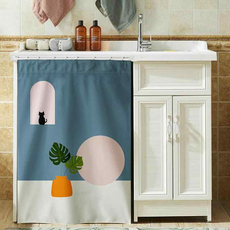 洗濯機カバー ドラム式 防塵 防水 目隠し ベランダ キャビネット 遮光カーテン ロールスクリーン 北欧 ..