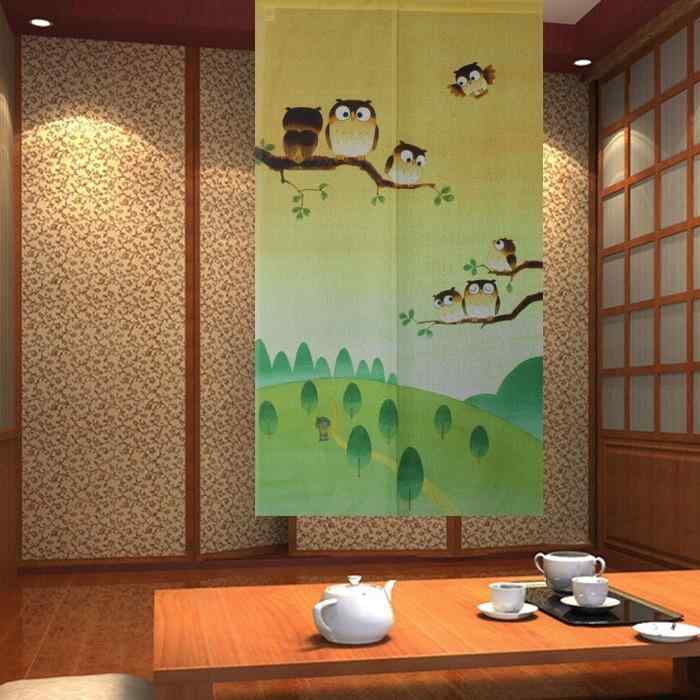 のれん 和風 布製 デジタル熱転写プリント 開運 七福神柄 目隠し 間仕切り 玄関 リビング ダイニング 寝室 幅85cm 丈150cm(x2)