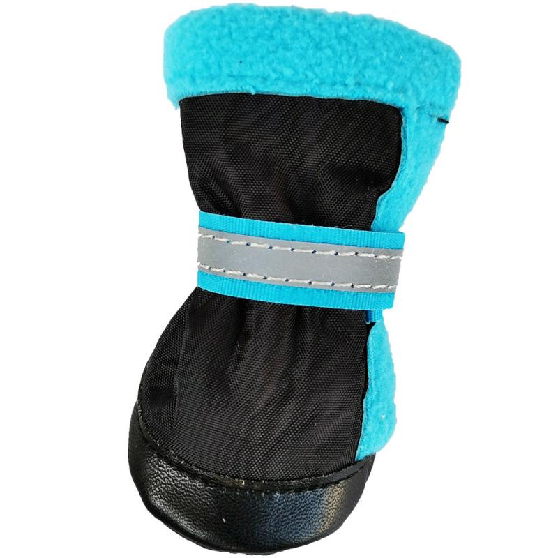 ドッグシューズ 中小型犬用 防水 リフレクター すべり止め 耐摩耗性 ゴム底 軽量 脱げにくい 保温 フリ..