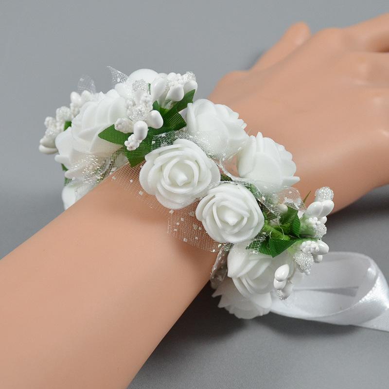 フラワーリストレット 子供用 キッズ ダブル フォーム バラ ローズ ダンス 発表会 新婦 ブライダル 結..