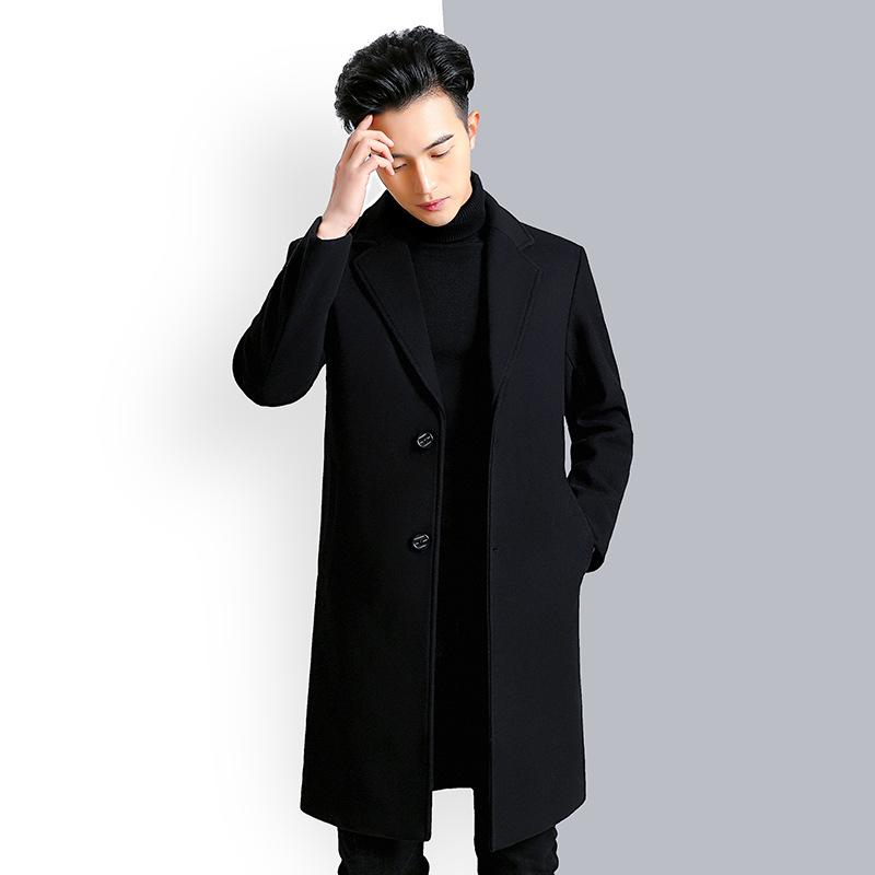 ・カテゴリ: コート・スタイル: 韓国風・フィット: スリム・厚さ: 普通・前立て: シングルブレスト・主な素材: ウール40%、ポリエステル60%・用途: カジュアル・柄: 無地・加工: 高温定形・デザイン特徴: 襟デザイン・ポケット: ウェルトポケット・カラー展開: ブラック、ネイビー・サイズ展開: S、M、L、XL、XXL、3XL