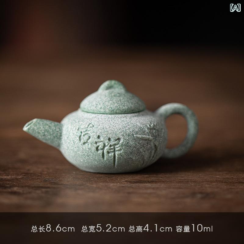 茶寵 青砂石 ミニ 茶壺 指先茶壺 経年変化を楽しむ 置物 功夫茶器 茶道具 飾り物 高品質 オブジェ 中国..