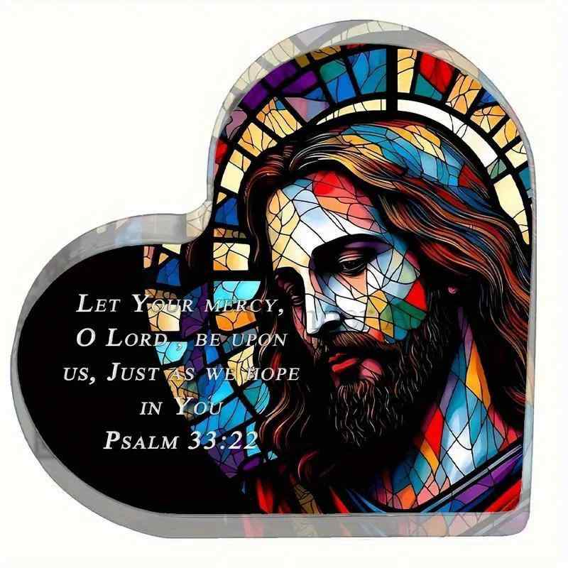 置き物 アクリル製 ハート型 カラフル モダン おしゃれ かわいい デスクトップ オフィス 卓上 インテリア オブジェ 装飾品 室内飾り(x2)