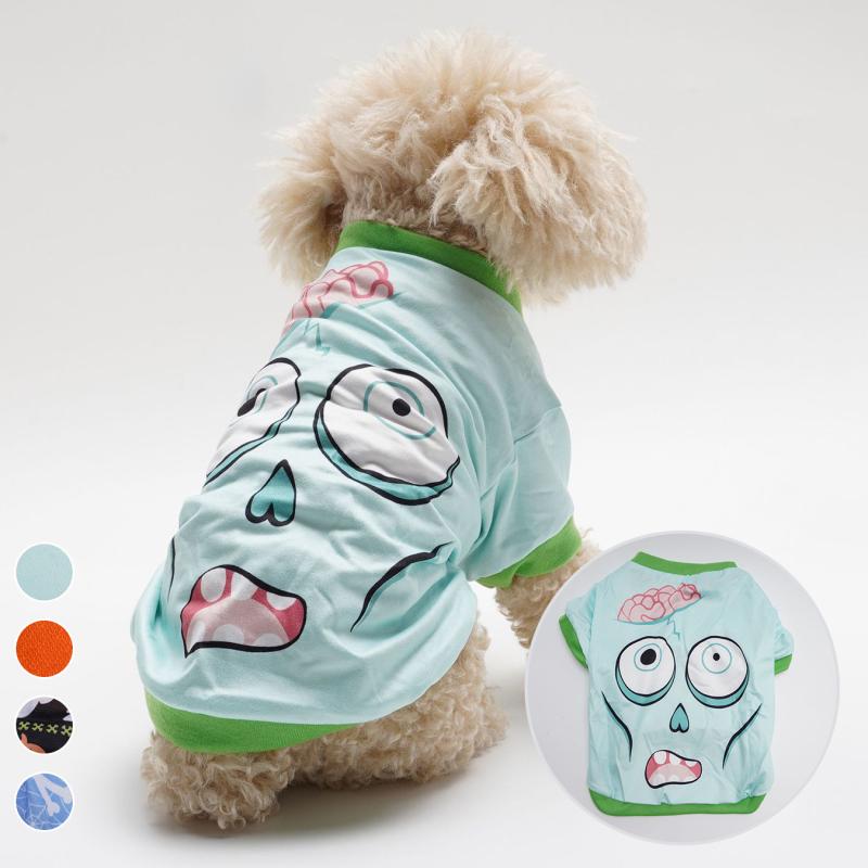 ペット服 犬猫兼用 ハロウィン おもしろ コウモリ スカル ドクロ 変身 仮装 コスプレ イベント パーテ..