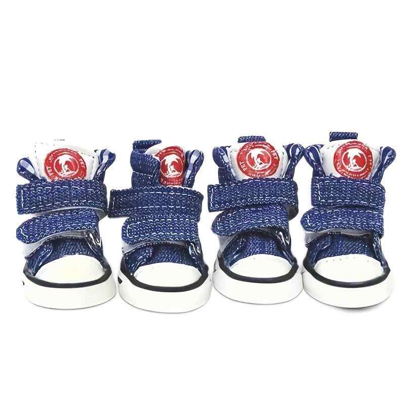 ドッグシューズ 犬用靴 滑り止め ソフトソール 脱げにくい 耐摩耗 春夏 4足セット 小型犬 中型犬 トイ..