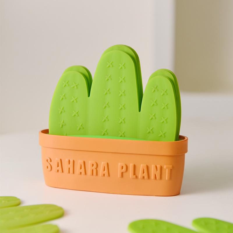 コースター サボテン 滑り止め 断熱 耐熱 おしゃれ かわいい 高見え 多機能 卓上収納 小物入れ インテ..