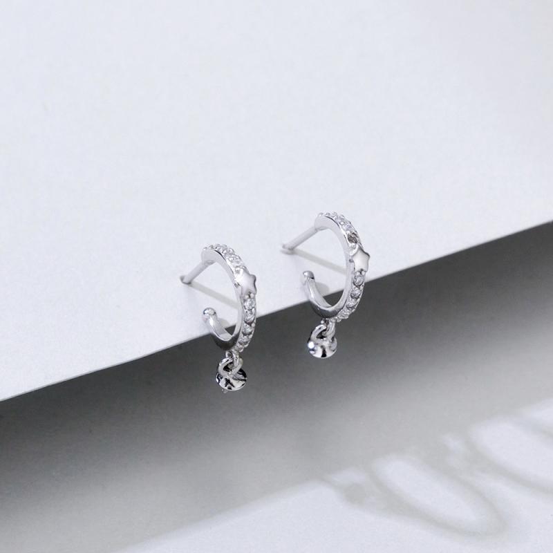 ピアス レディース 女性用 S925シルバー 金メッキ 電気メッキ加工 パール用台座 ビーズ台座 シンプル 上品 繊細 クラシック ファッション オフィススタイル 定番 プラチナカラー